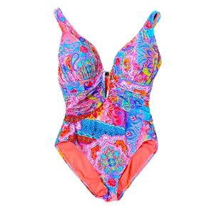 Bleu Rod Beattie One Piece Swimsuit size 12